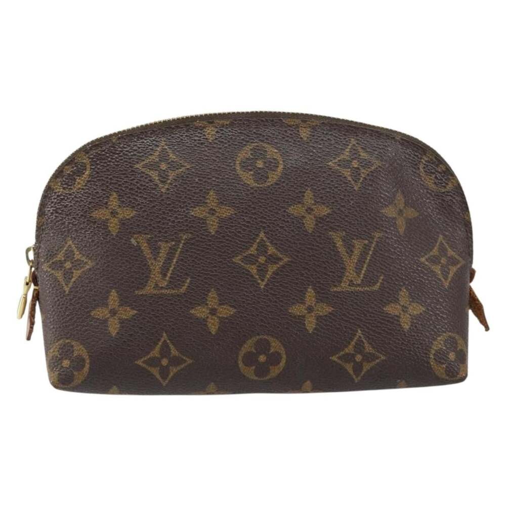 Louis Vuitton Monogram Pochette Cosmetic PM Pouch Brown